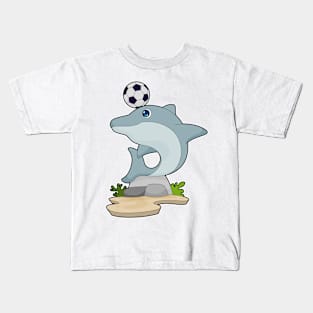 Dolphin Soccer player Soccer Kids T-Shirt